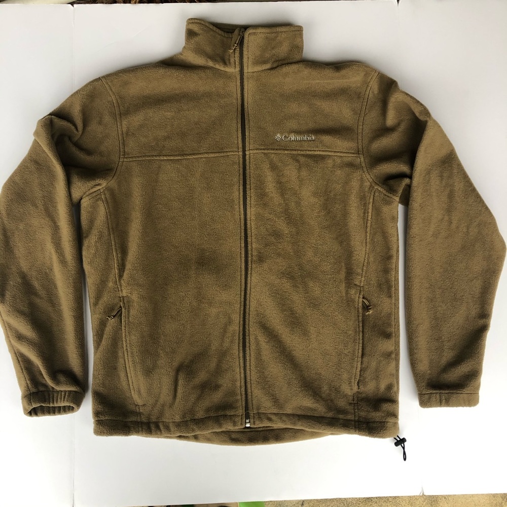 Brown Columbia Fleece Zipper Sweater